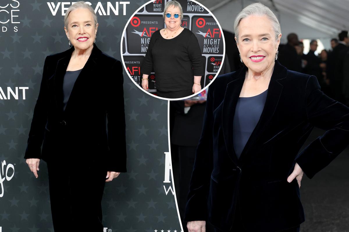 Kathy Bates shows off 100-pound weight loss at