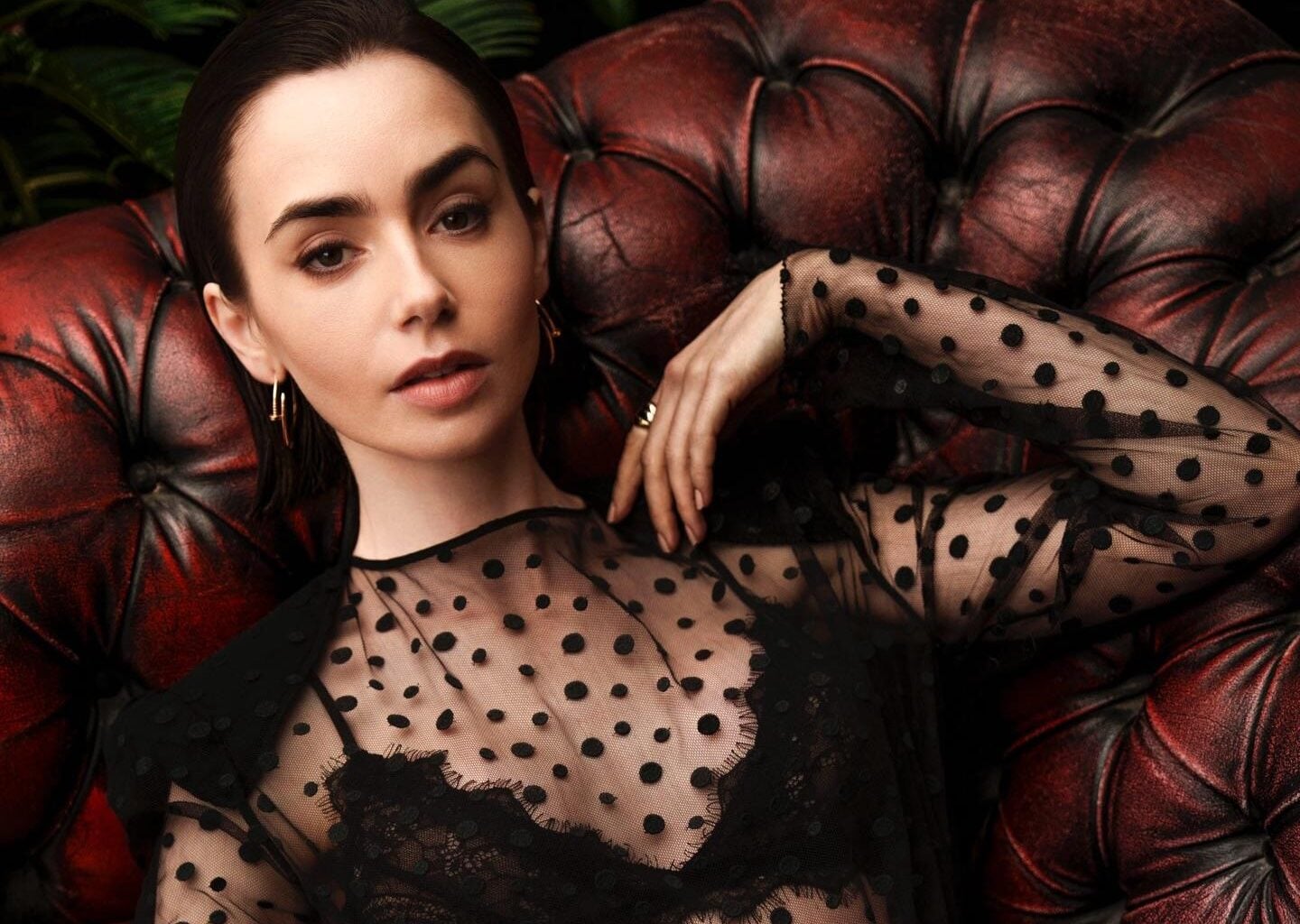 Lily Collins Declares Herself Holiday Party Ready | Gossip Wire News