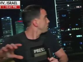 Fox News reporter forced to run for cover as Israel hit | Latest US News