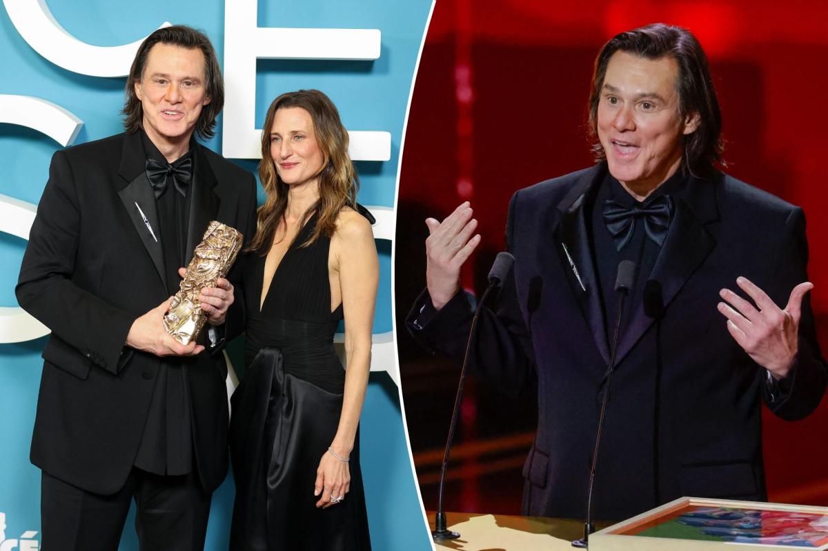 Jim Carrey interview at French film awards shocks