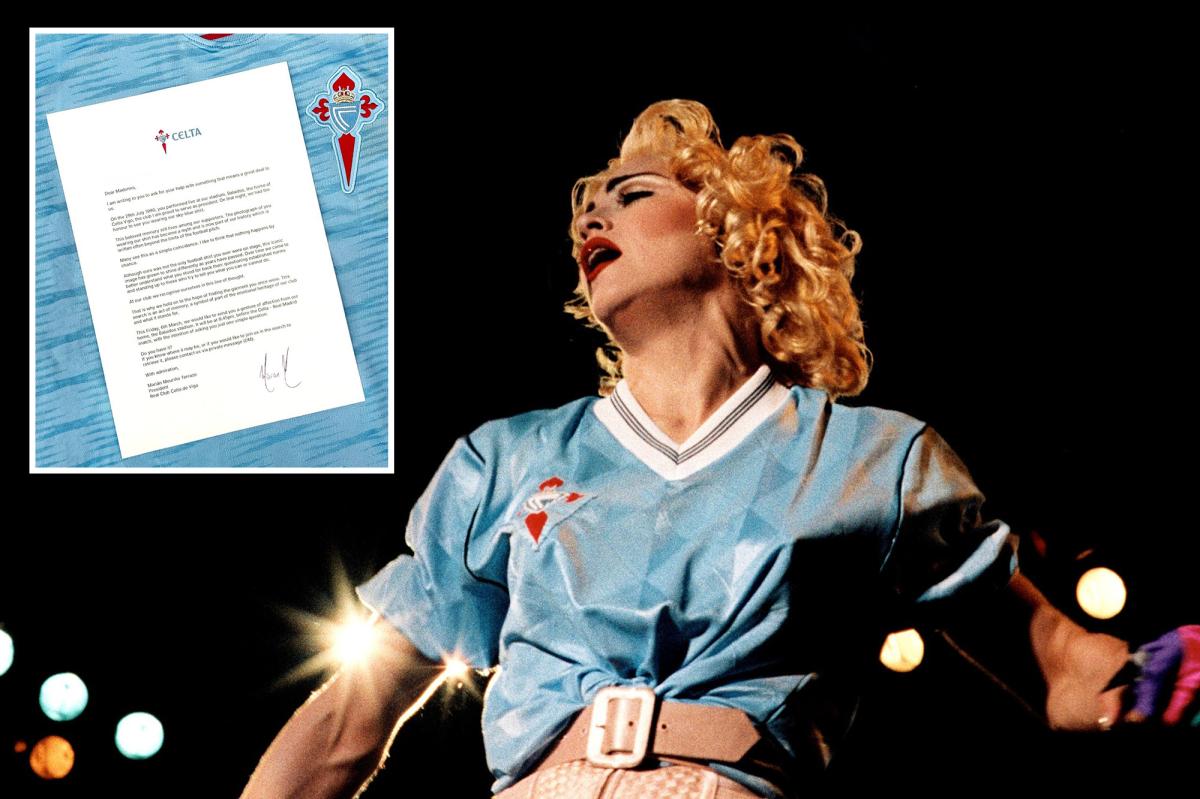Soccer team asks Madonna for its shirt back on X,