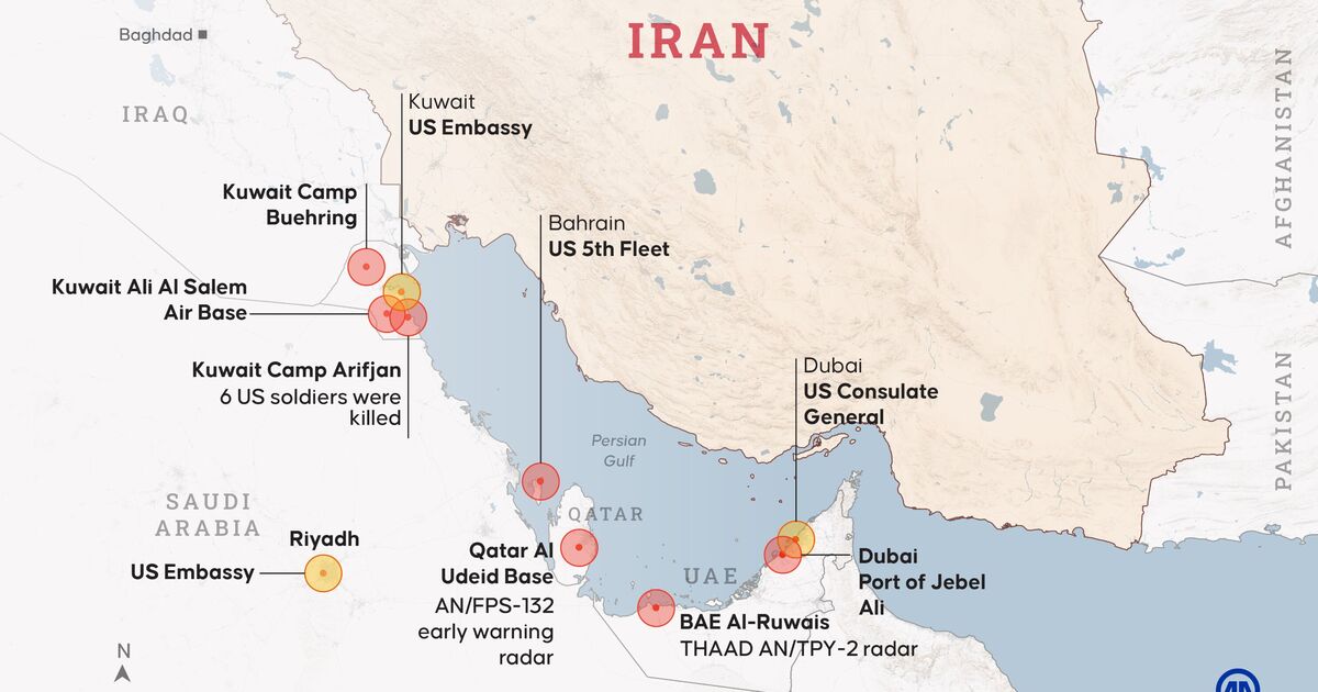 Map shows the nearly $2B in US losses and damage