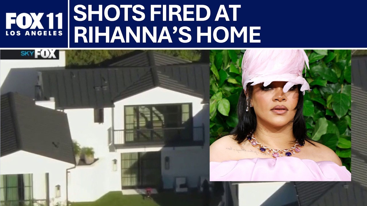 Rihanna's home shot at while singer was