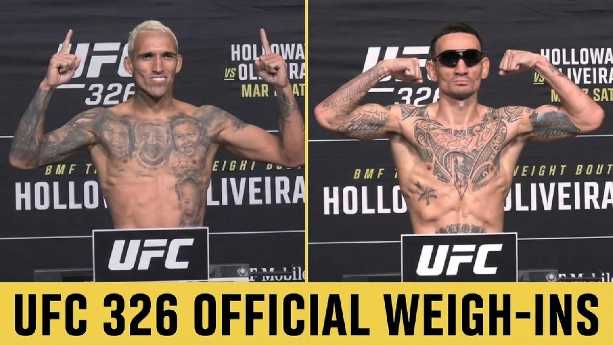 UFC 326 main event weigh-in video: Max Holloway vs