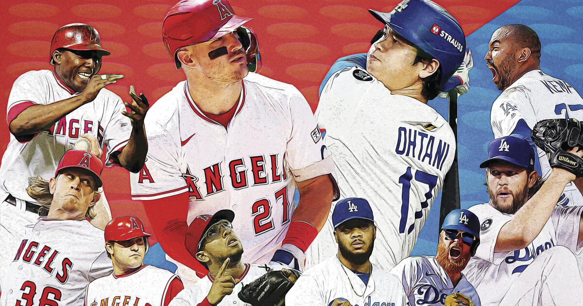 Who are the best Dodgers and Angels of the first