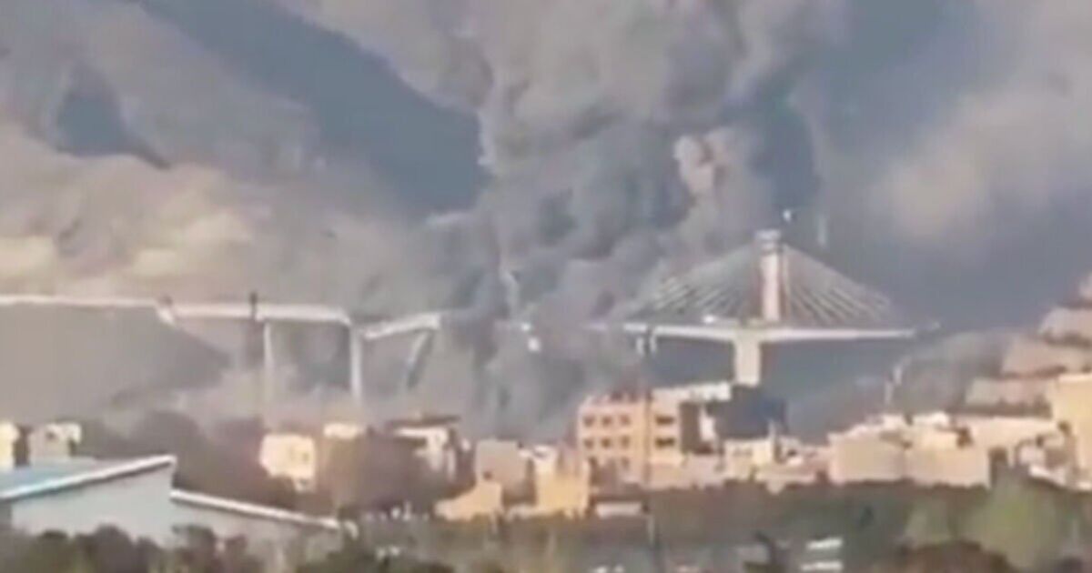 Donald Trump shares video of Irans biggest bridge