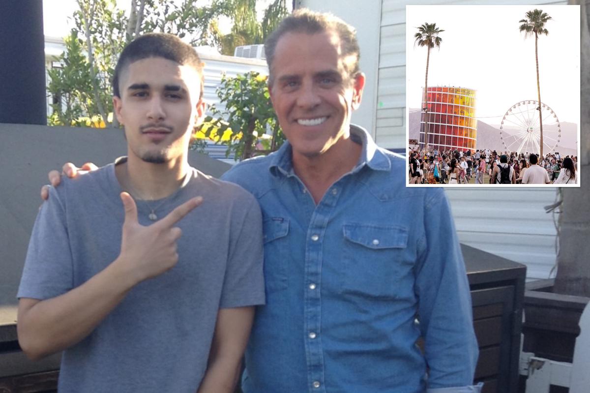 Hunter Biden spotted at Coachella posing with