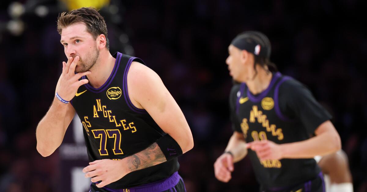 Luka Doncic reaches points milestone in Lakers'