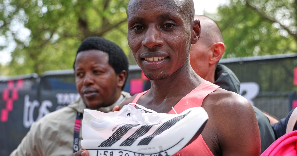 Sabastian Sawe's sub 2-hour marathon pushes Adidas