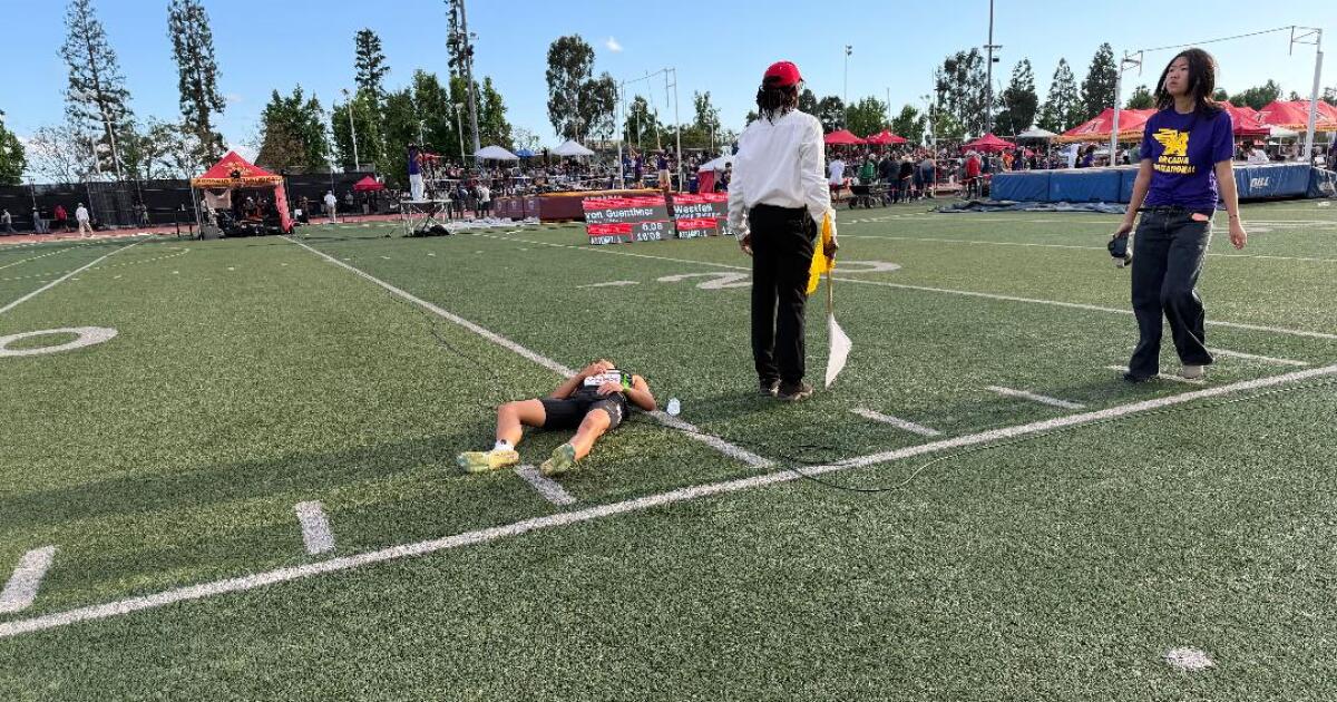 After falling during hurdles, Beckham Borquez