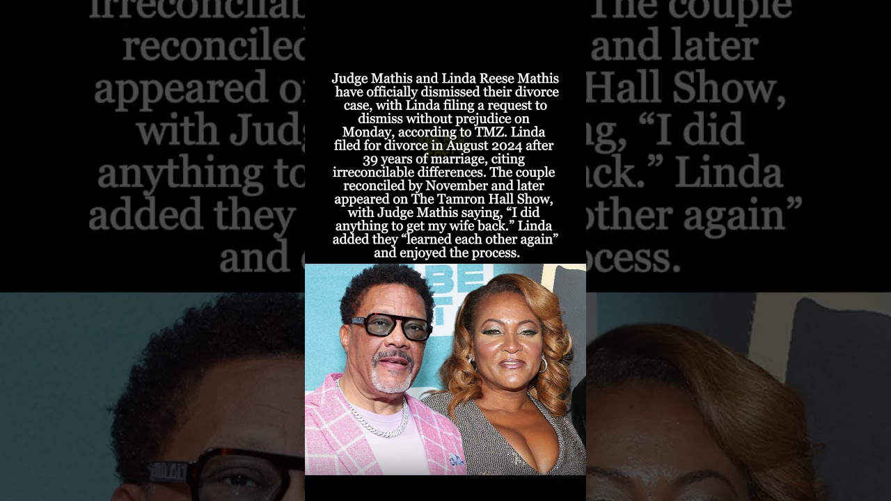 Judge Mathis and Wife Linda Officially Call Off