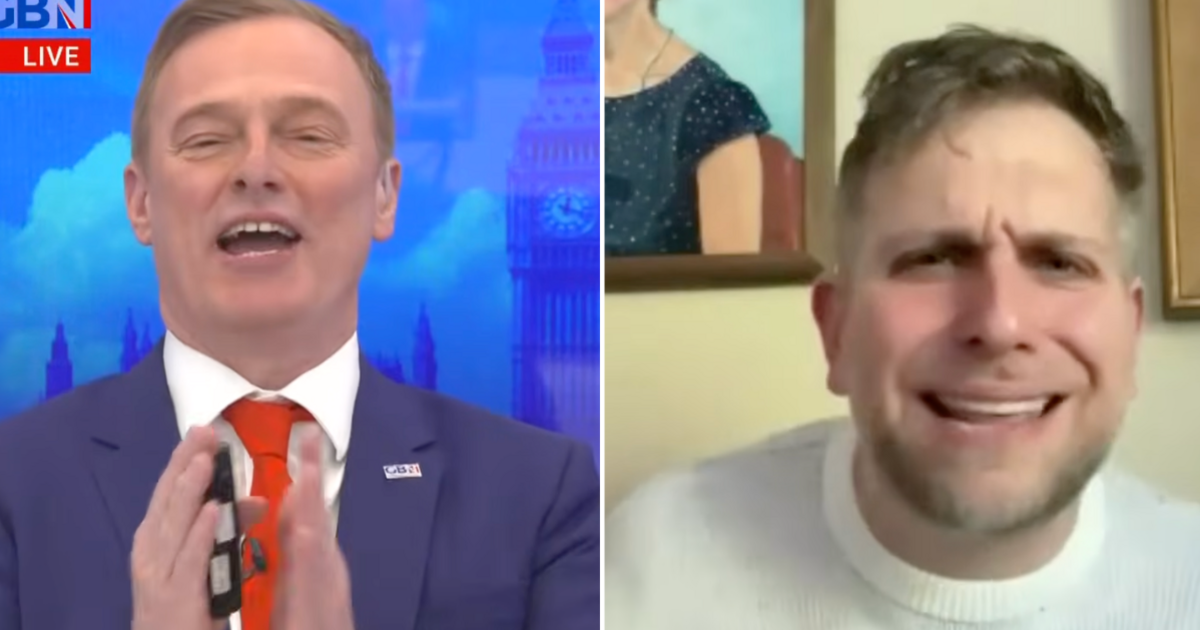 Moment GB News star loses it in St Georges flag row: | UK News