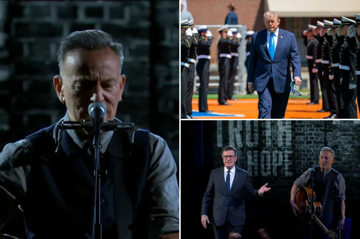 Bruce Springsteen jabs Trump, Paramount on Stephen