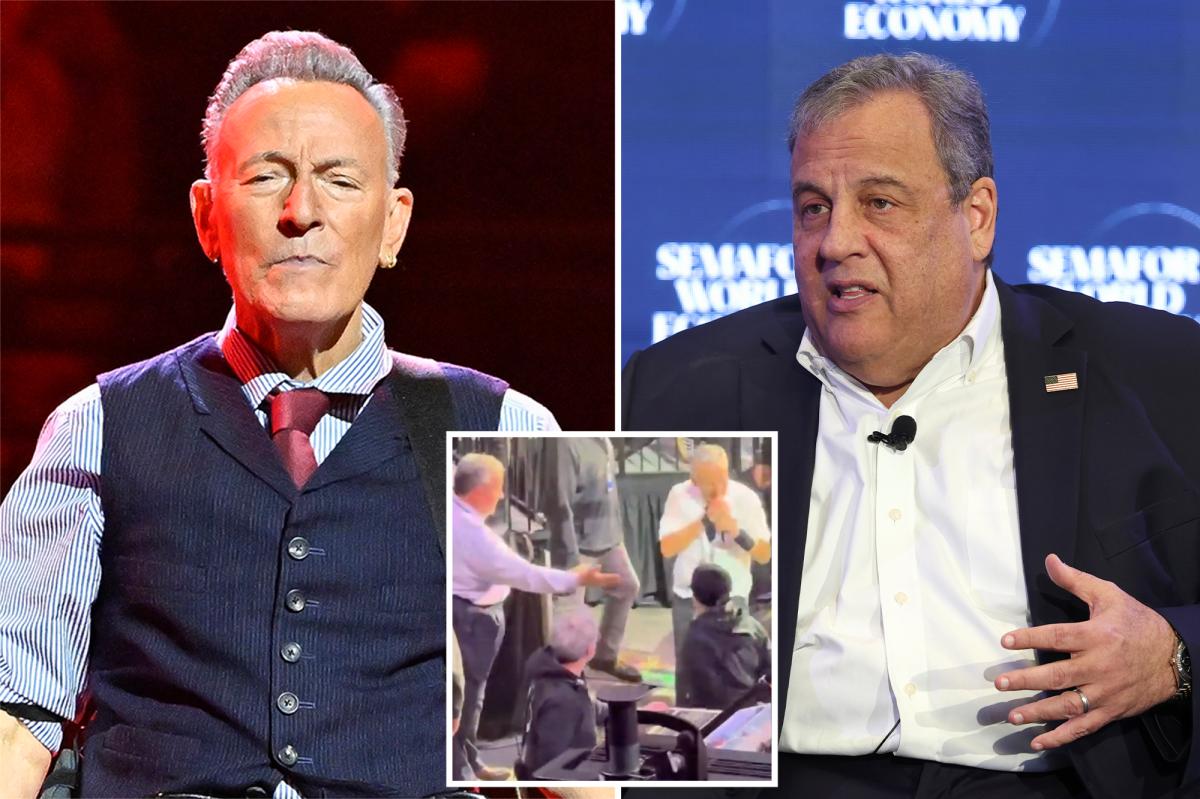 Bruce Springsteen leaves superfan Chris Christie