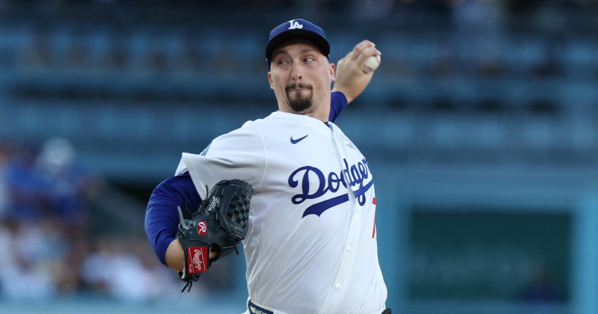 Dodgers put Tyler Glasnow on IL; Blake Snell set