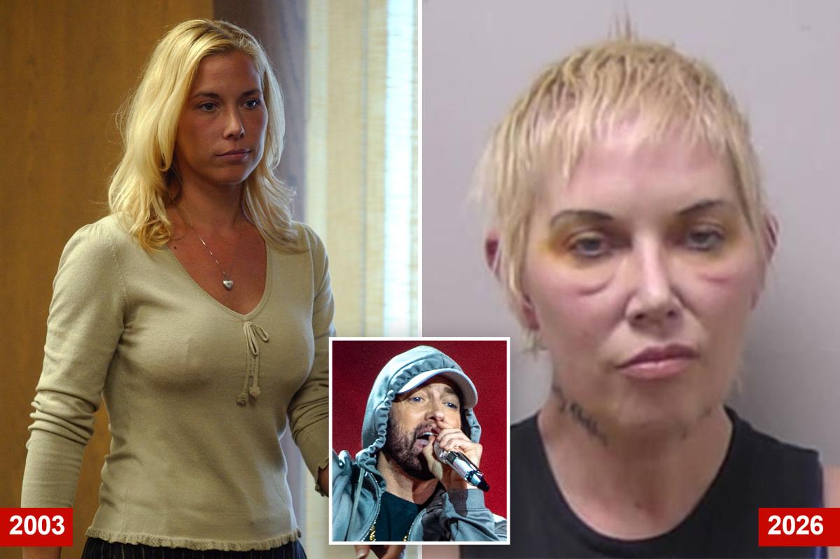 Eminems ex-wife Kim Mathers looks rough in mug