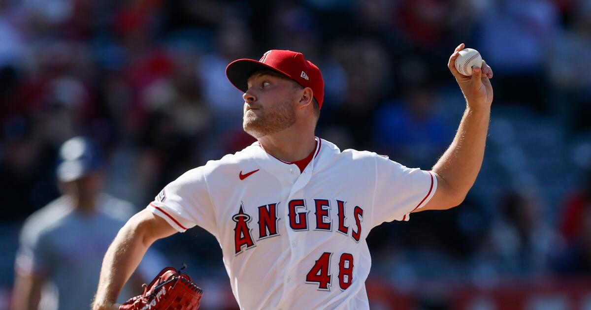 Reid Detmers strikes out 14, Angels score walk-off