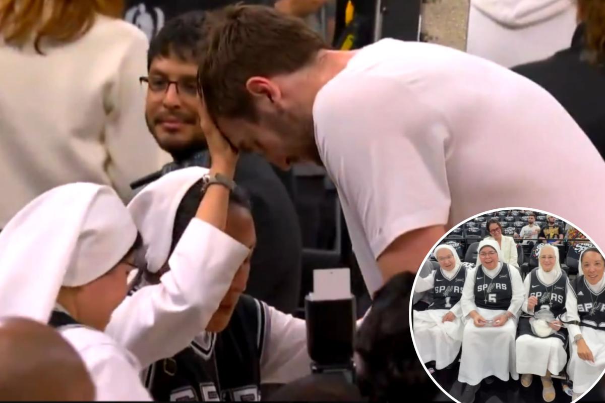 Salesian Sisters bless Spurs' Luke Kornet ahead of | Sports News