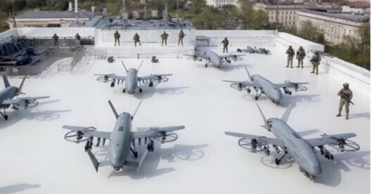Trump shares image of wild 'drone port' plan for | Political News