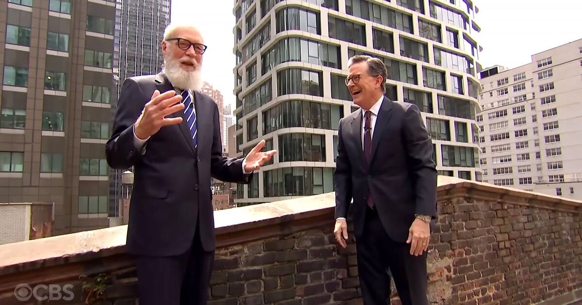 David Letterman waves off Stephen Colbert by | TV Shows