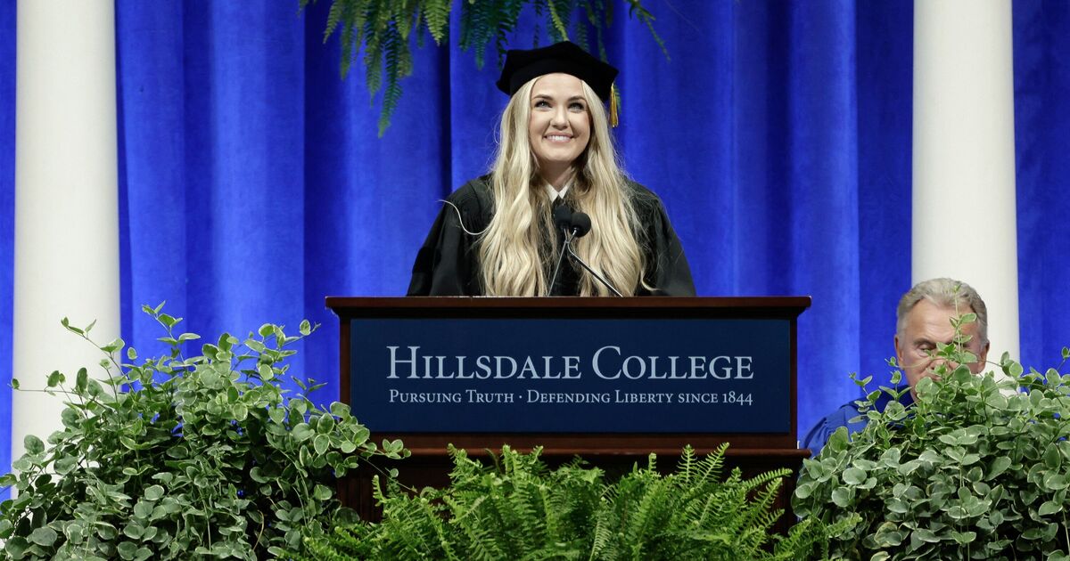 Erika Kirk speech goes viral as celeb twin | TV Shows