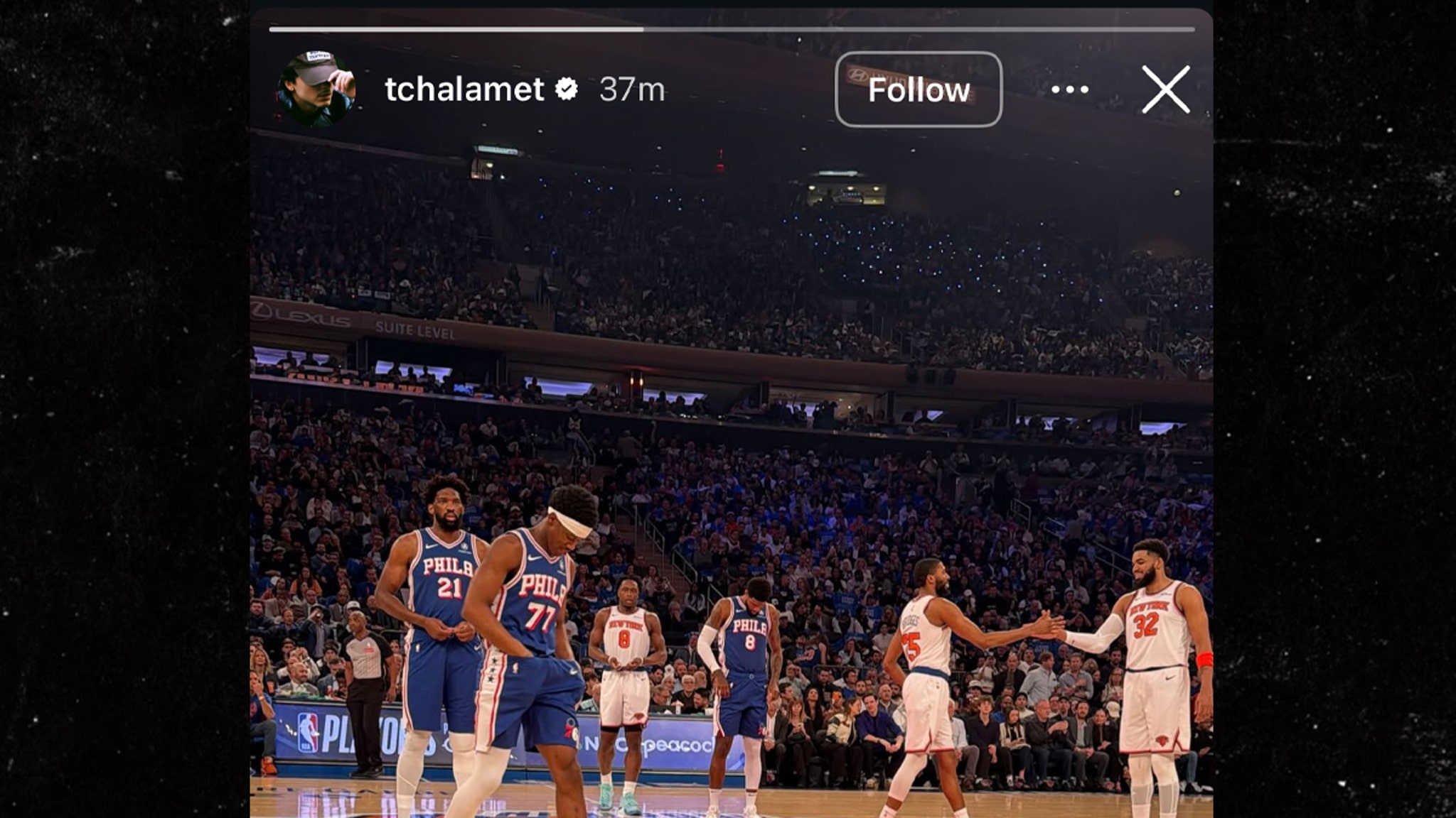 Timothée Chalamet Skips Met Gala, Sits Courtside