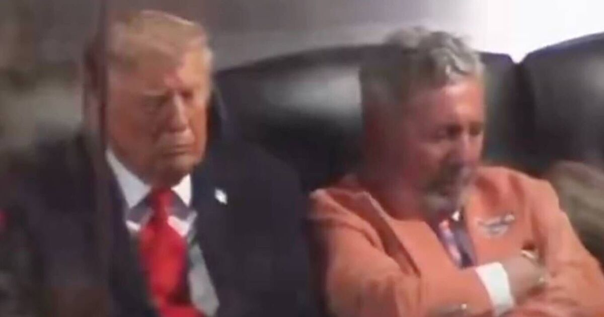 Donald Trump falls asleep at New York Knicks NBA | NBA News
