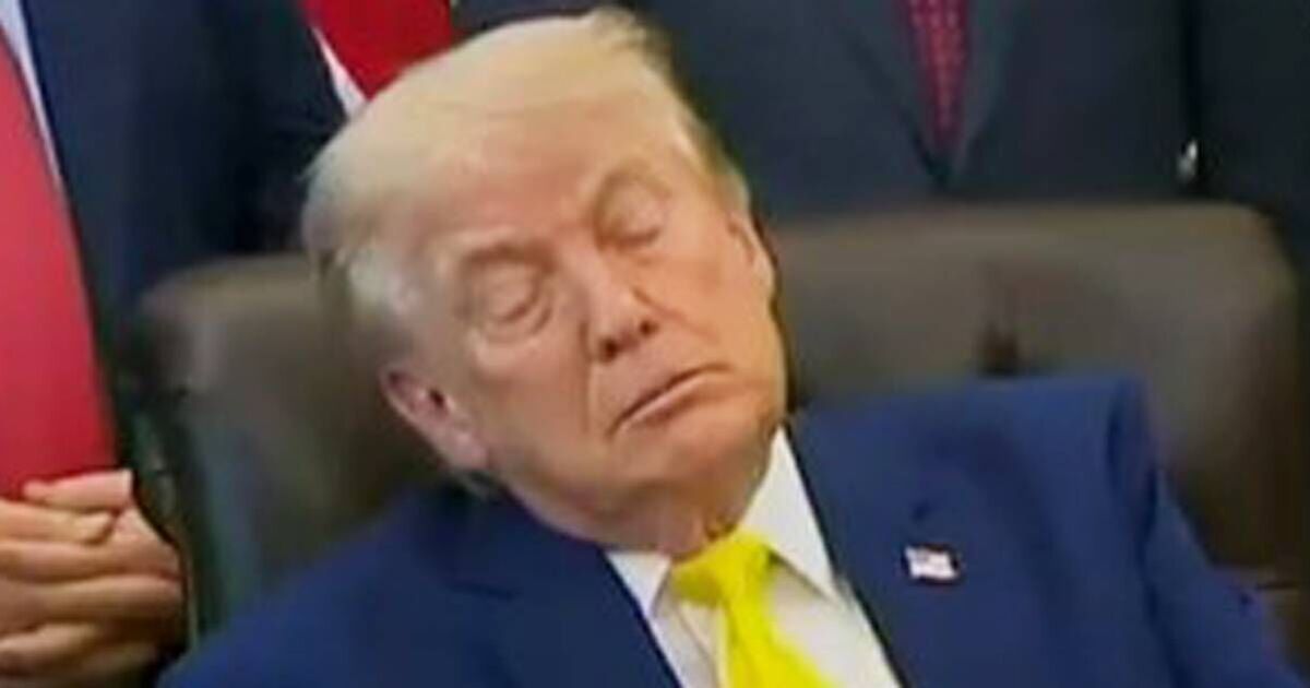 Donald Trump 'falls asleep' during Oval Office | Political News