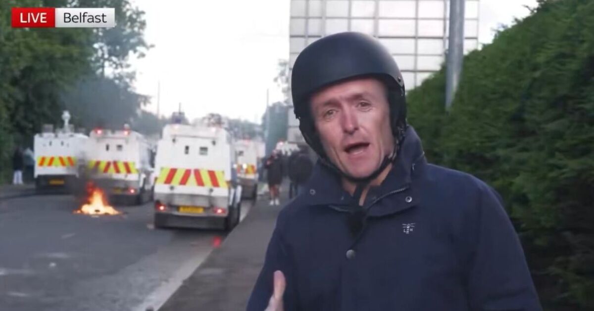 Gossip Wire News chaos as reporter ambushed in Belfast riot and | UK News