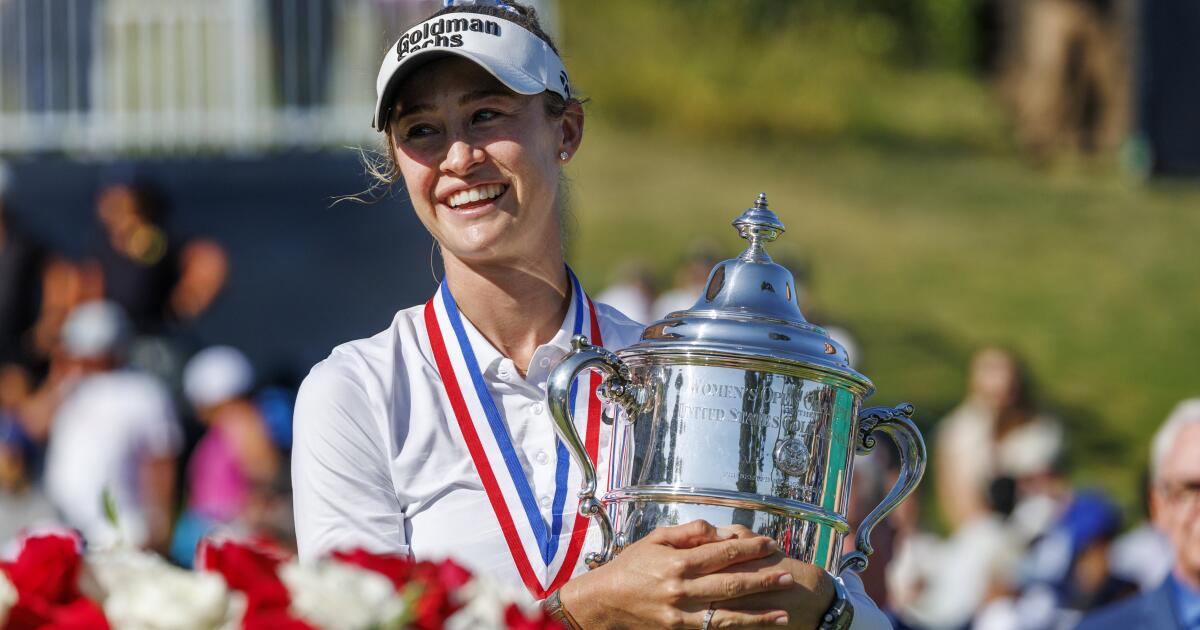 Nelly Korda wins her first U.S. Women's Open crown