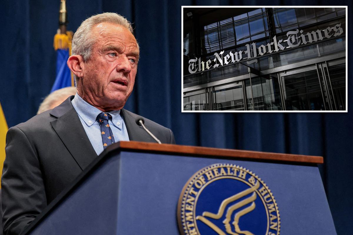 RFK Jr. accuses NYT publishing 'hit piece' sourced | Gossip Wire