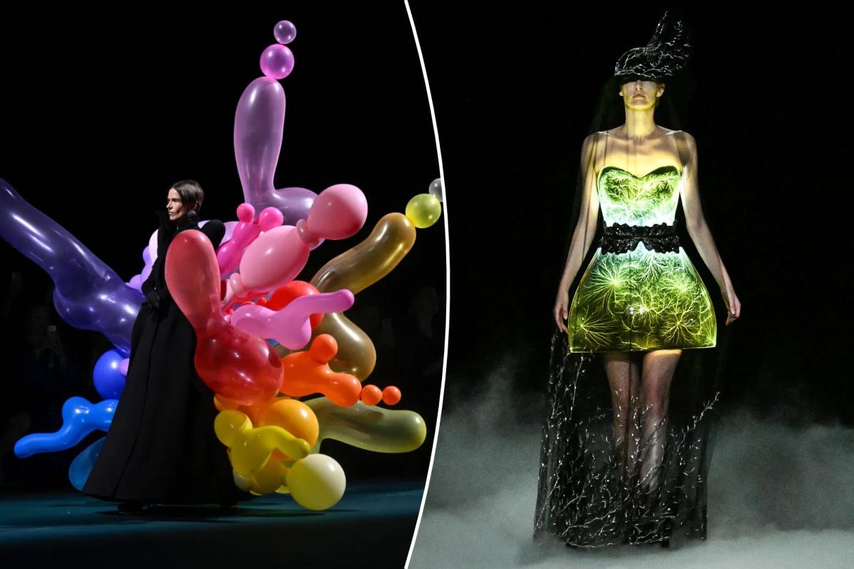 High-end designers create dresses made of balloons | Lifestyle News