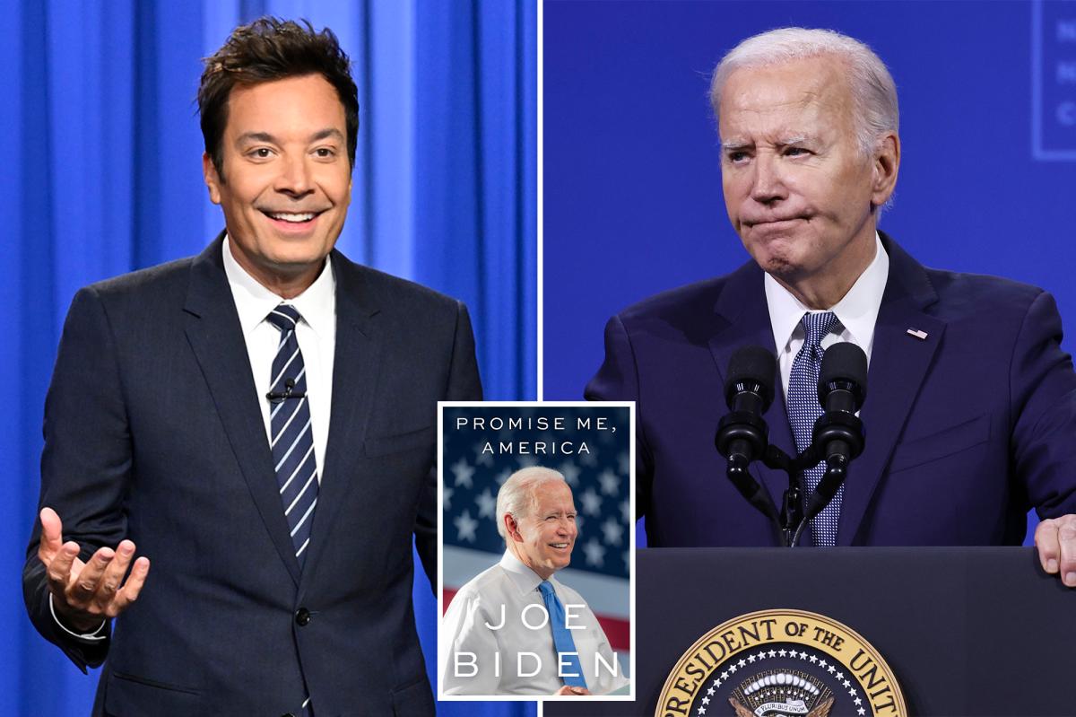 Jimmy Fallon takes dig at upcoming Biden memoir, | Gossip Wire
