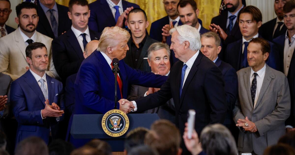 Letters: Another Dodgers visit to White House