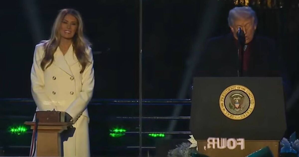 Trump's loving 3-word comment to Melania as she | Political News